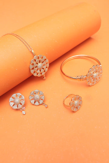 Singal Stone Jewellery Set