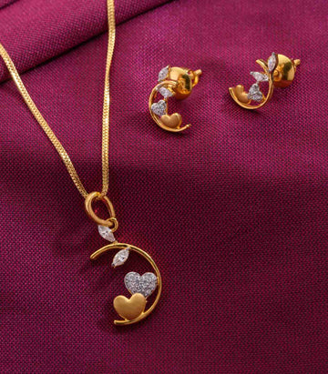 Custom Heart Pendant Set