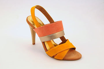 Two shade strap high heel