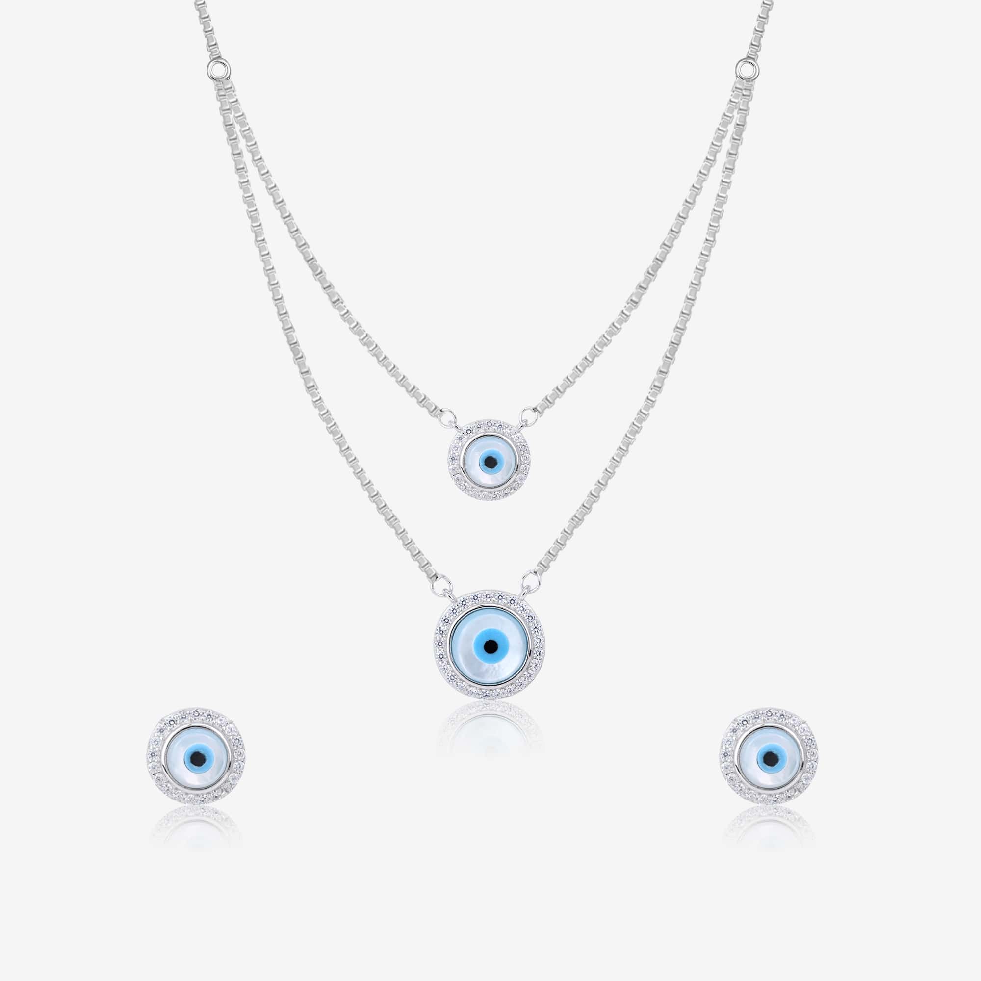 Blue Eye Pendent Stone Set